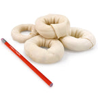 ValueBull USA Beef Rawhide Donut Ring Dog Chews, 10 Count
