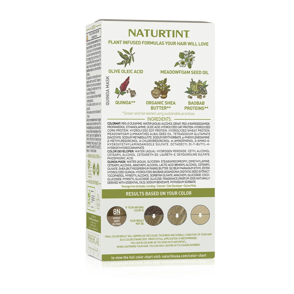 Naturtint Permanent Hair Color, 8N Wheat Germ Blonde, 5.28 oz (Case of 3)