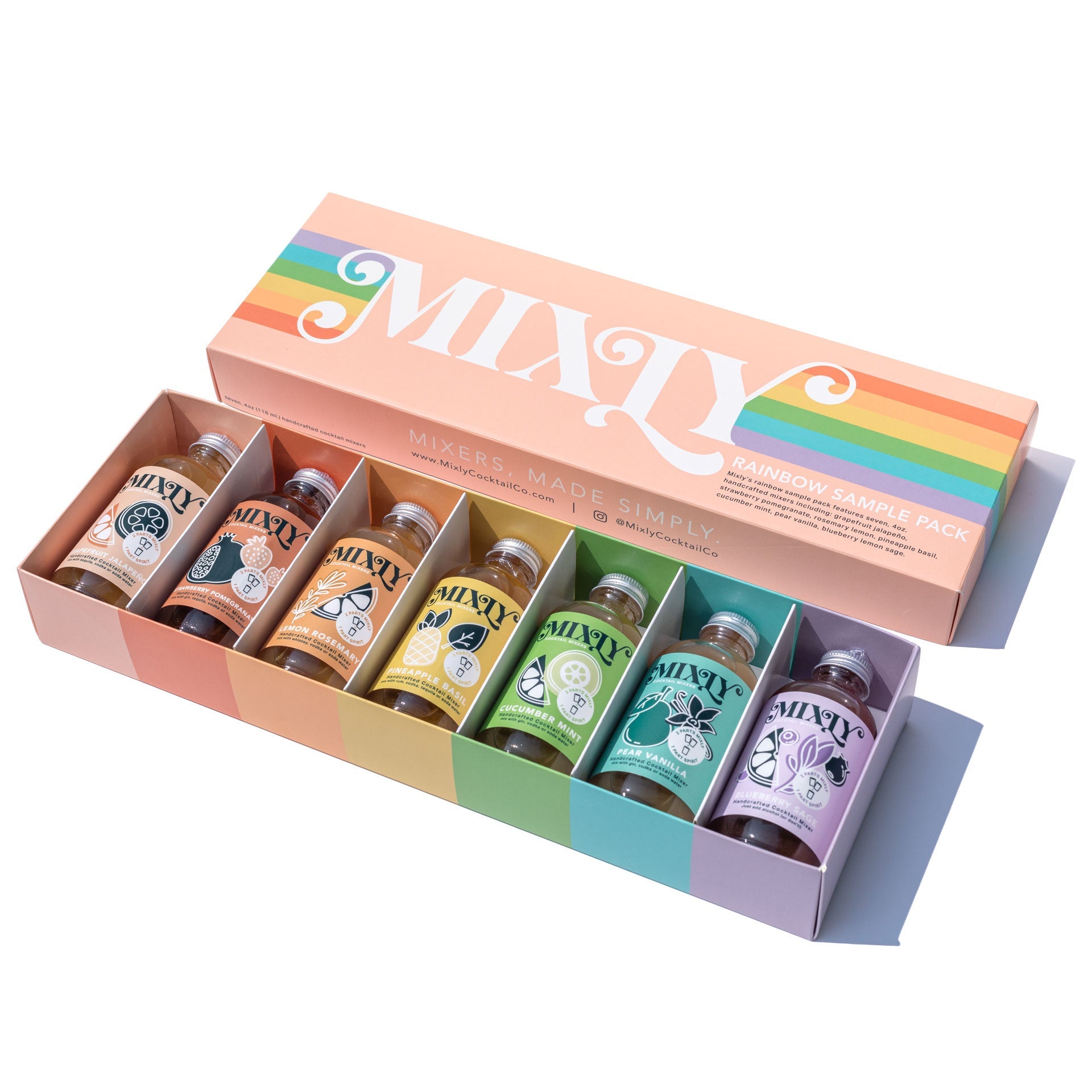Rainbow Mixer Set and Cocktail Gift Kit