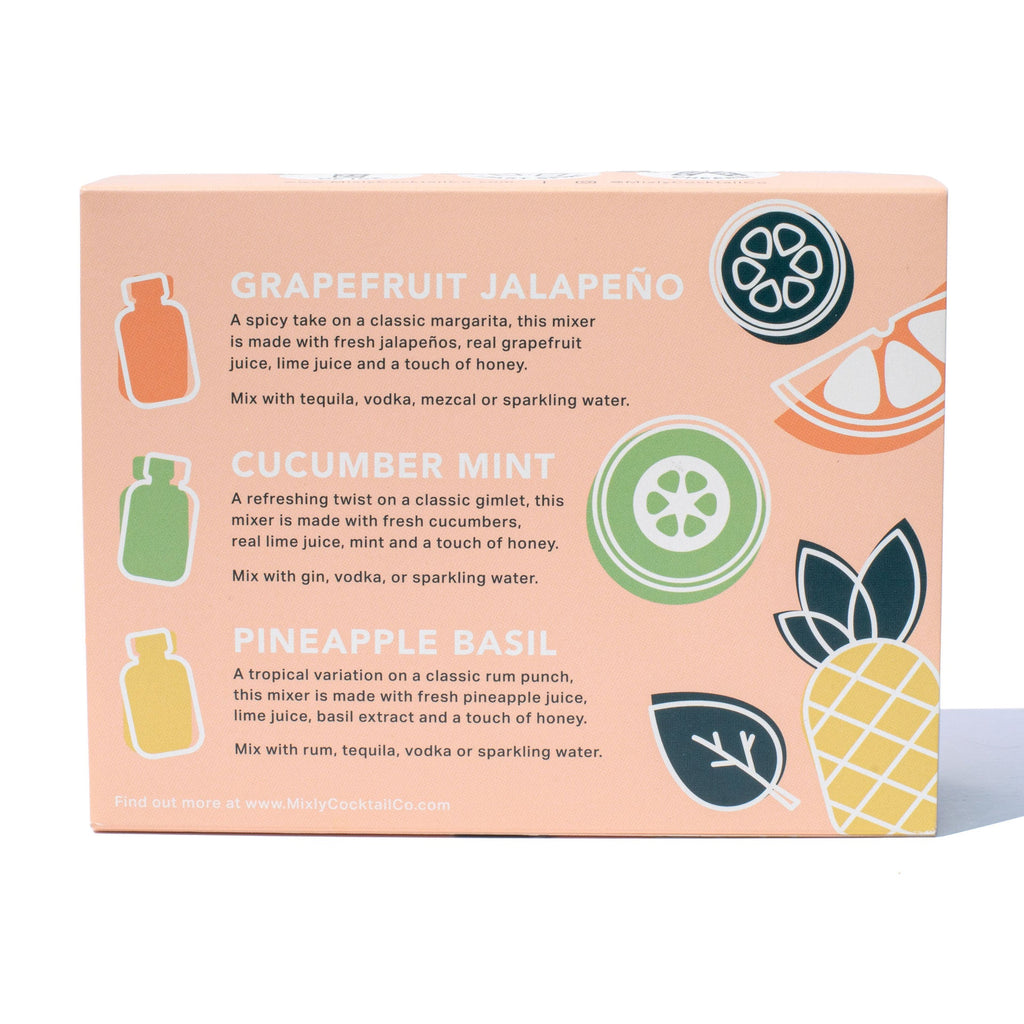Classic Cocktail Mixer Set | Non Alcoholic Cocktail Mixers & Margarita Mixer Gift Kit