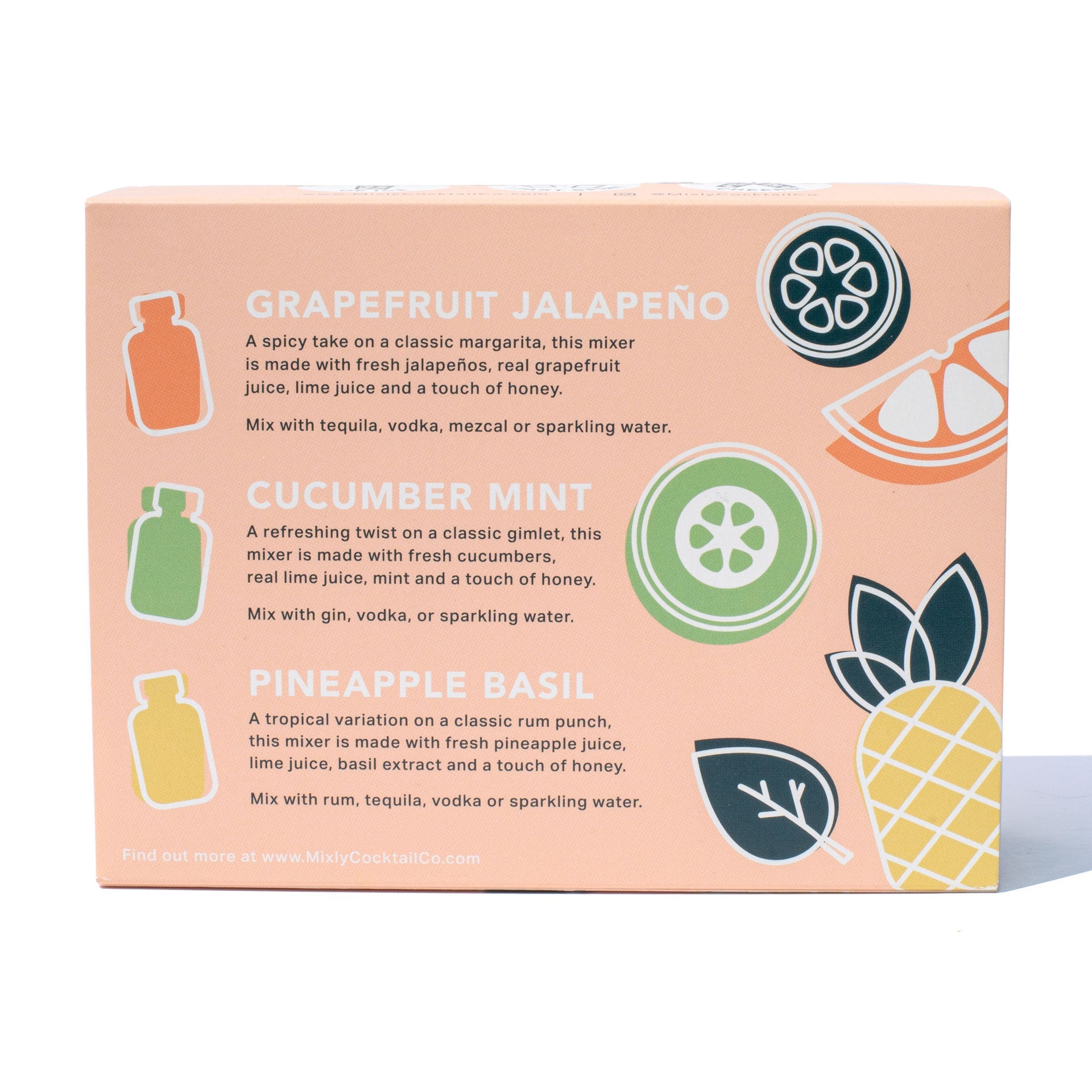 Classic Cocktail Mixer Set | Non Alcoholic Cocktail Mixers & Margarita Mixer Gift Kit