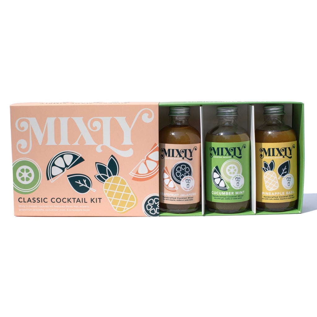 Classic Cocktail Mixer Set | Non Alcoholic Cocktail Mixers & Margarita Mixer Gift Kit