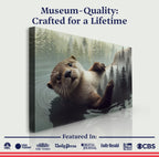 Otter Double Exposure Wall Art