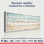 Personalized Beach House Coastal Sign
