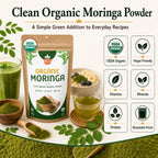 Organic Moringa Powder – For Smoothies & Golden Milk