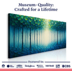 Forest Whispers Impasto Wall Art