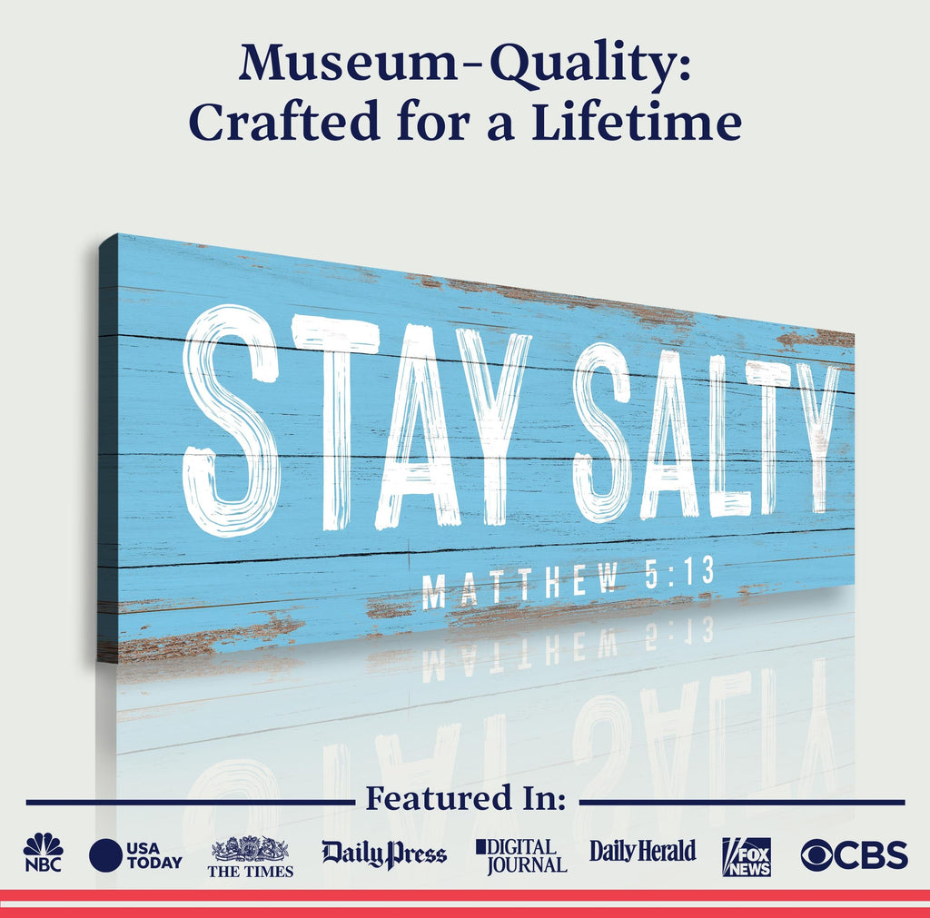 Stay Salty Coastal Sign IV
