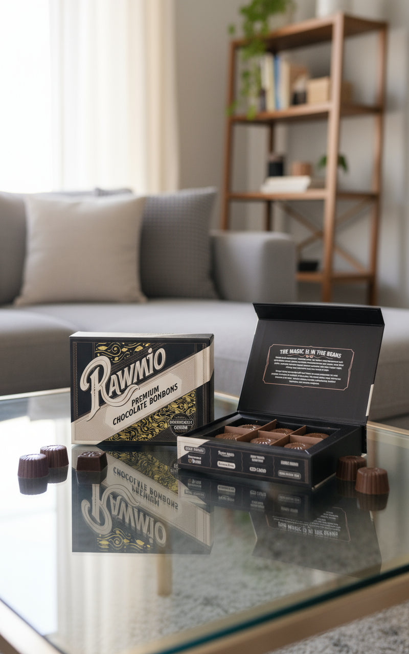 Rawmio 70% Dark Chocolate Bonbons, 6ea