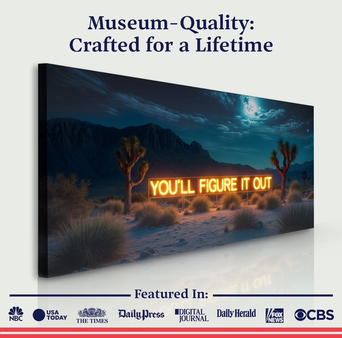 You'll Figure It Out Motivational Wall Sign
