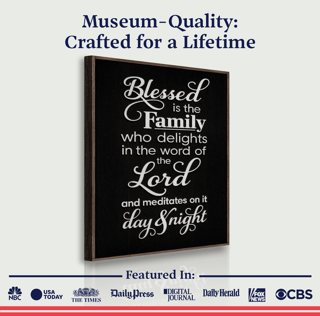 Blessed Is The Family Faith Sign II