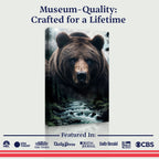 Grizzly Bear Double Exposure Wall Art