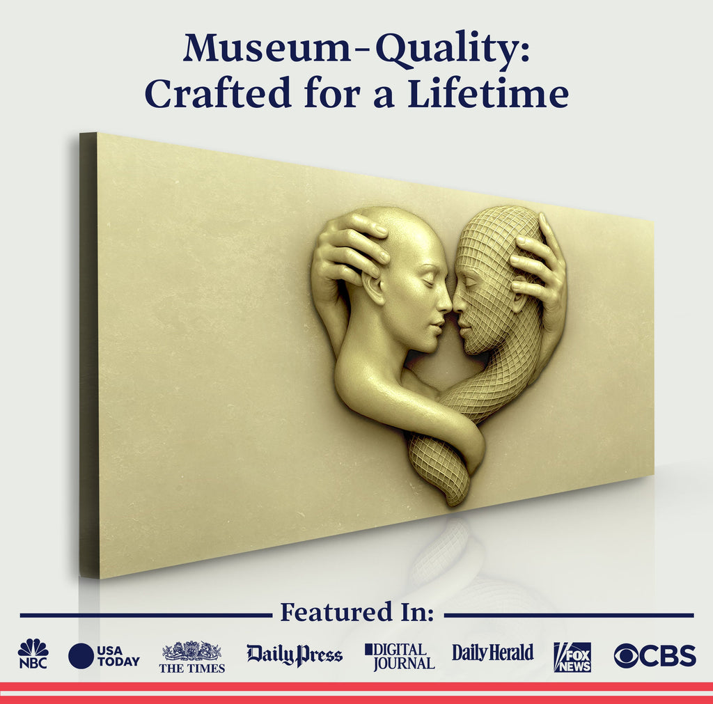 Eternal Love Figure Abstract Wall Art