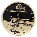 Nebraska Windmill Tin | Black & Gold | 7 X 2.5 | GROW Nebraska