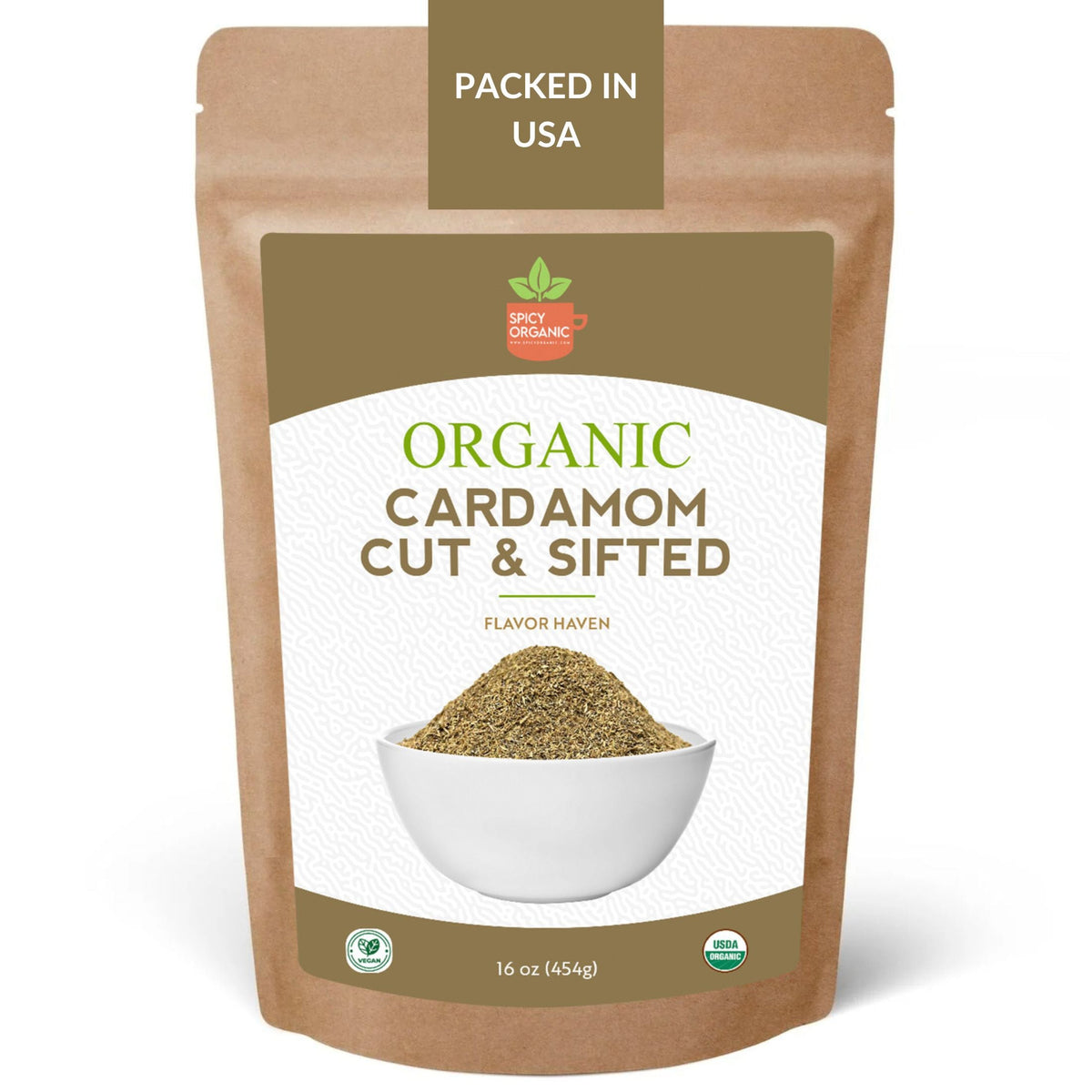 Organic Cardamom Cut & Sifted – For Chai & Tea Blends