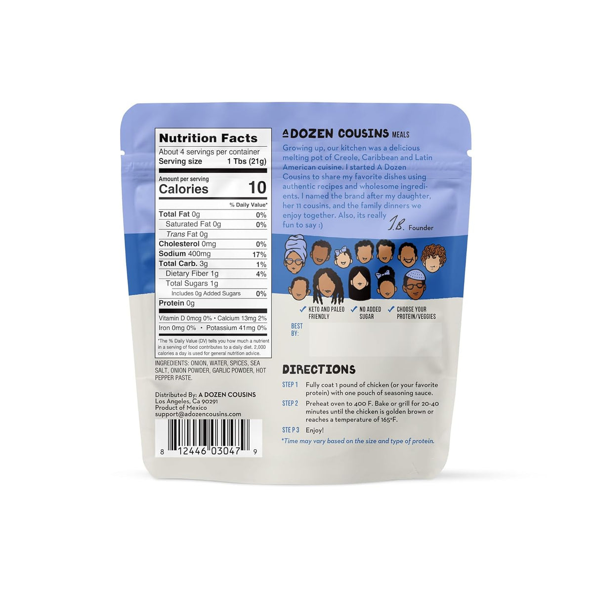 A Dozen Cousins Jamaican Jerk Sauce, 3 fl oz (Case of 10)