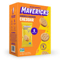 Mavericks Snacks Cheddar Cracker Sandwiches, 6 x 1.27 oz (Case of 6)