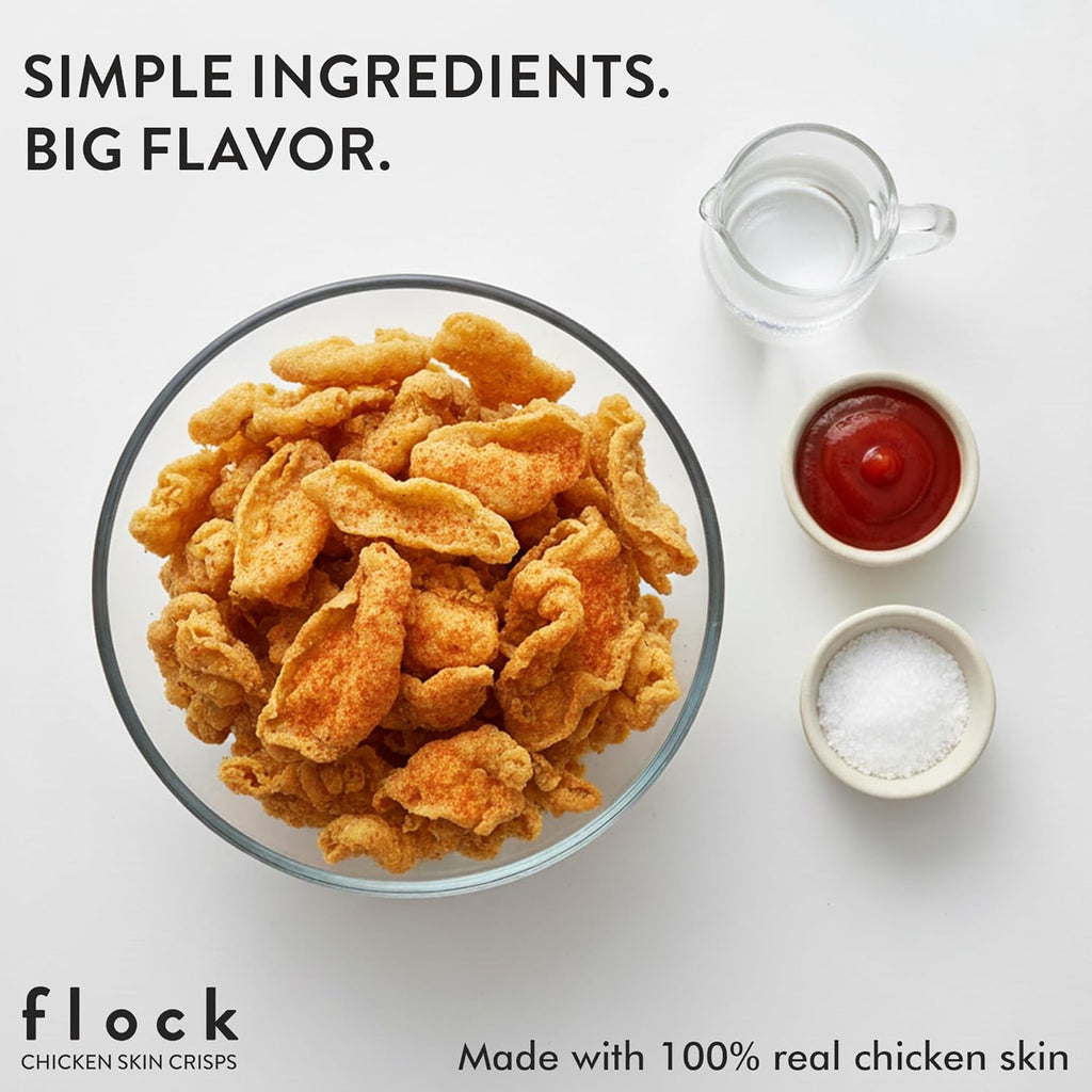 Flock Chip Chicken Skin BBQ - 8-Pack 2.5 oz Each