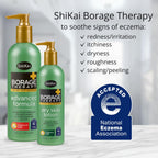 Shikai Borage Therapy Dry Skin Lotion, Unscented, 8 fl oz (Case of 2)