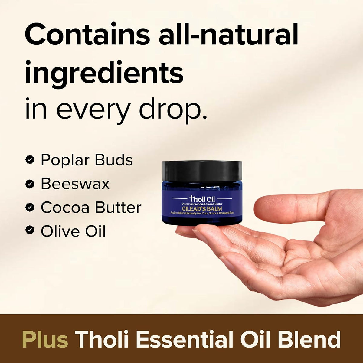 Gilead's Balm | 1 oz | Vegan & Made in the USA | tHoli