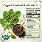Organic Black Mustard Seeds – For Pickling & Tempering