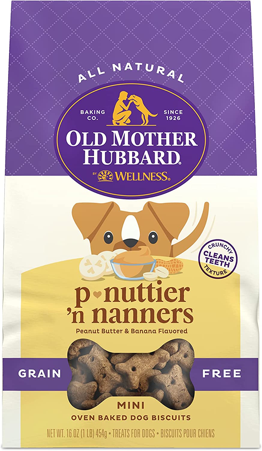 Old Mother Hubbard Biscuits - P-Nuttier Small - 16 Oz (Case of 4)