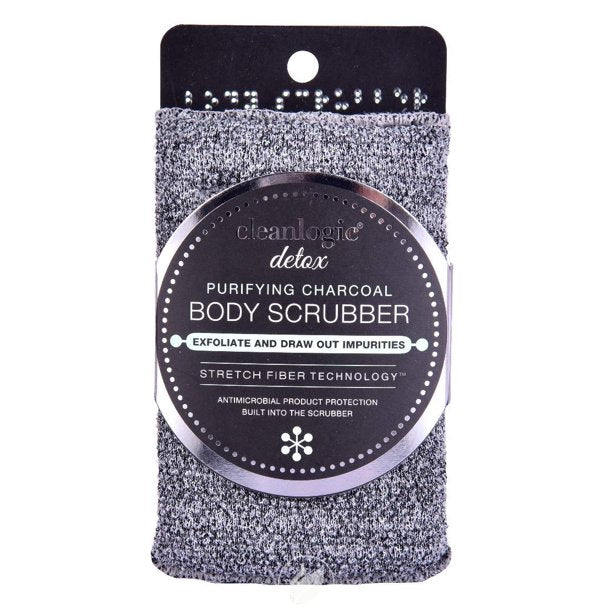 Cleanlogic Detox Charcoal Body Scrubber, 1 ct