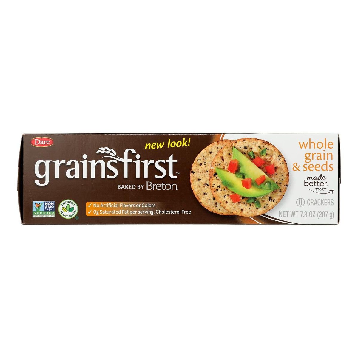 Breton GrainsFirst Crackers, 7.3 oz (Case of 12)