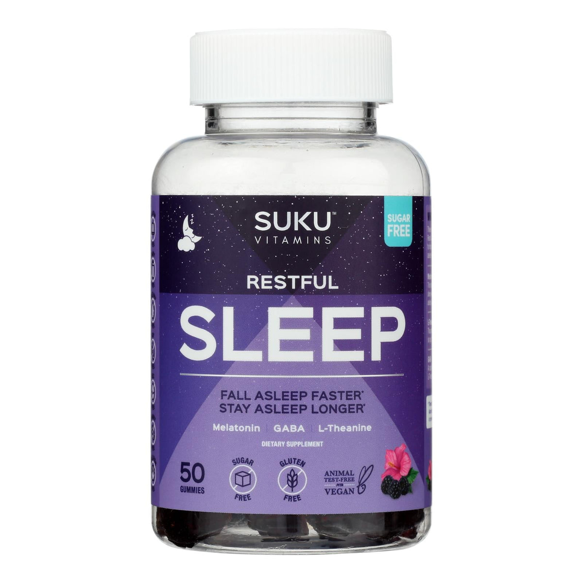 Suku Vitamins Restful Sleep Gummies, 50 ct