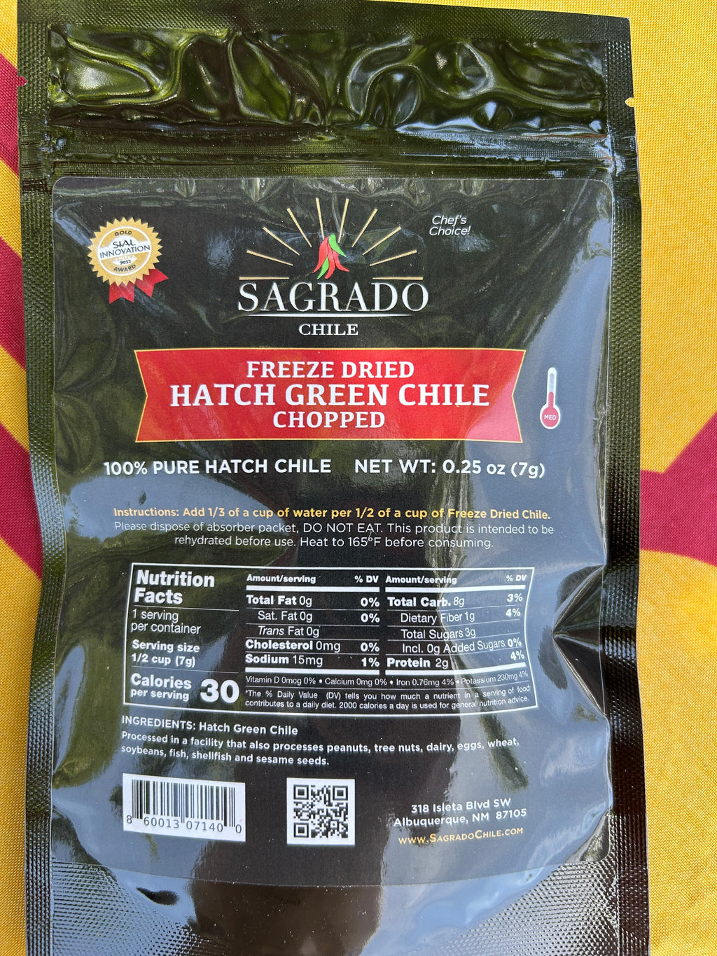Freeze Dried Diced Hatch Chile