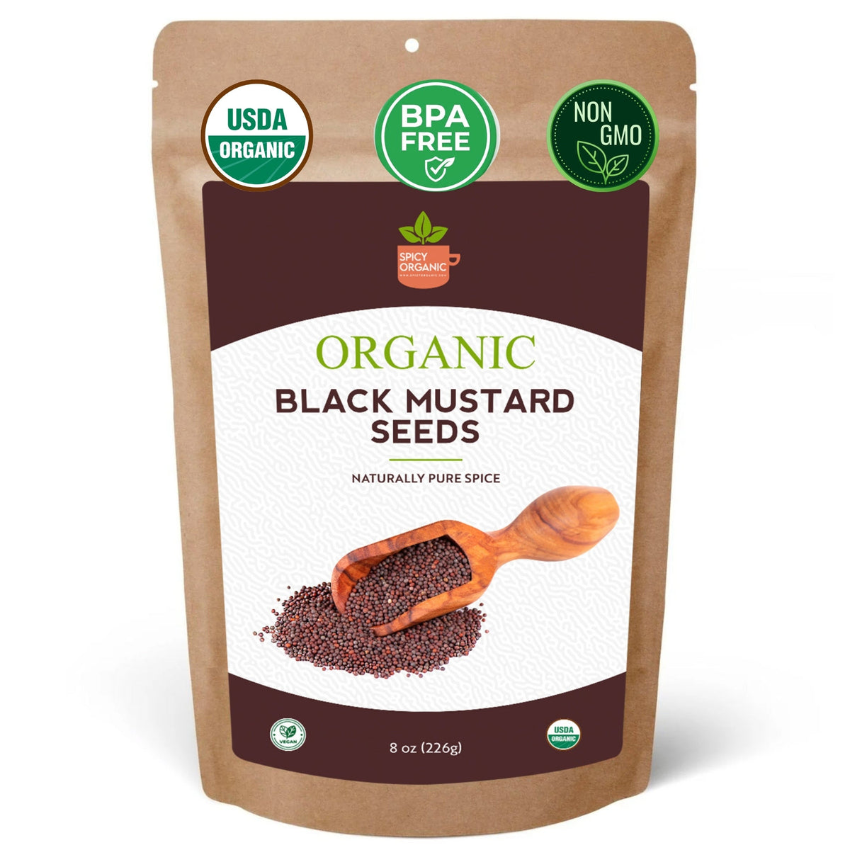 Organic Black Mustard Seeds – For Pickling & Tempering