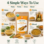 Organic Yellow Mustard Seeds – For Pickling & Cooking