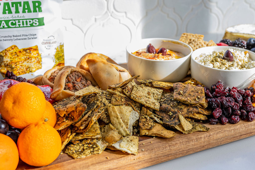 12 Pack Pita Chip Variety (4 Za'atar Pita Chips, 4 Spicy Za'atar Pita Chips, 4 Sea Salt Pita Chips)