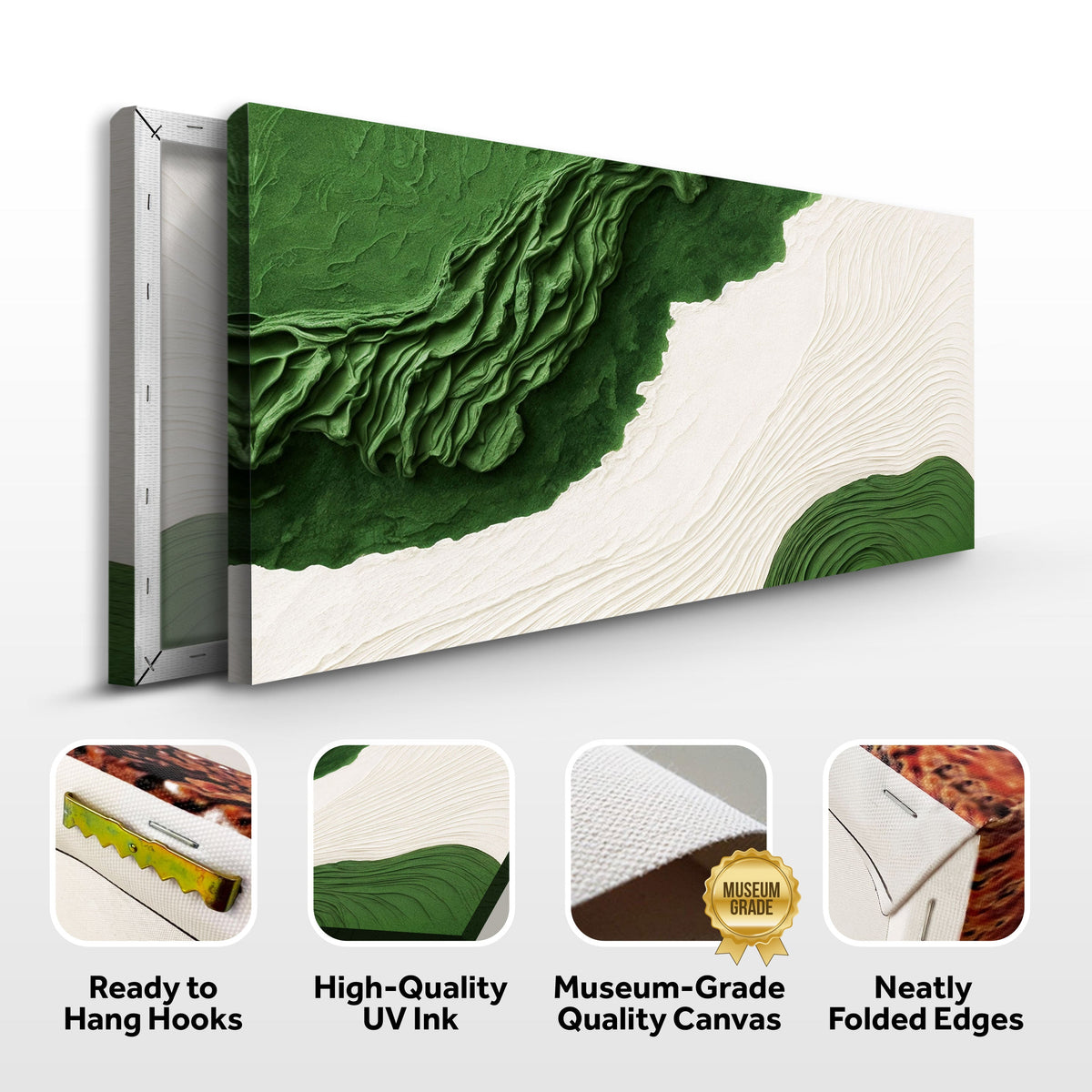 Green Rivers Abstract Wall Art IX