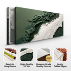 Green Rivers Abstract Wall Art VI