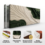 Green Rivers Abstract Wall Art XI