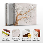 Calm In Ivory Clay Wall Art