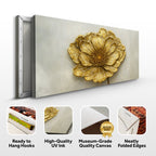 Golden Dandelion Minimalist Abstract Wall Art VI