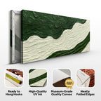 Green Rivers Abstract Wall Art VII