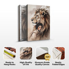 Lion And Girl Faith Wall Art