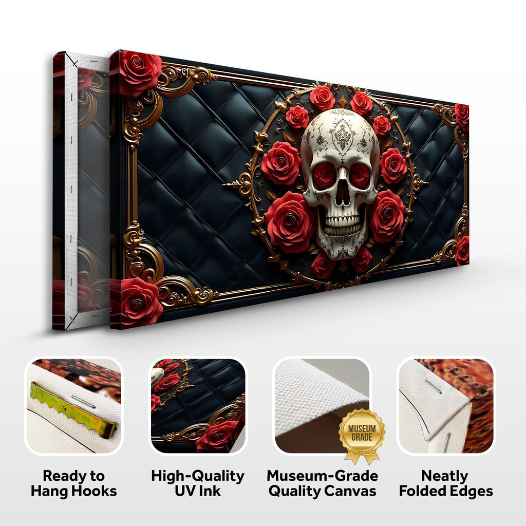 Rose and Skull Wall Art VII