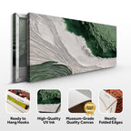 Green Rivers Abstract Wall Art II