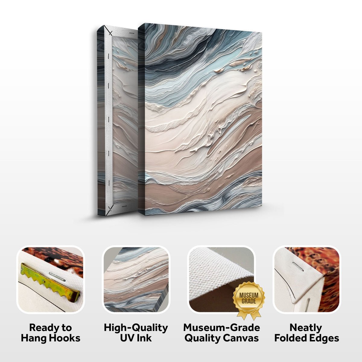 Earth Tone Swirls Wall Art
