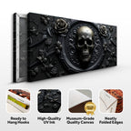 Rose and Skull Wall Art VI