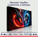 Dragon and Wolf Wall Art VI