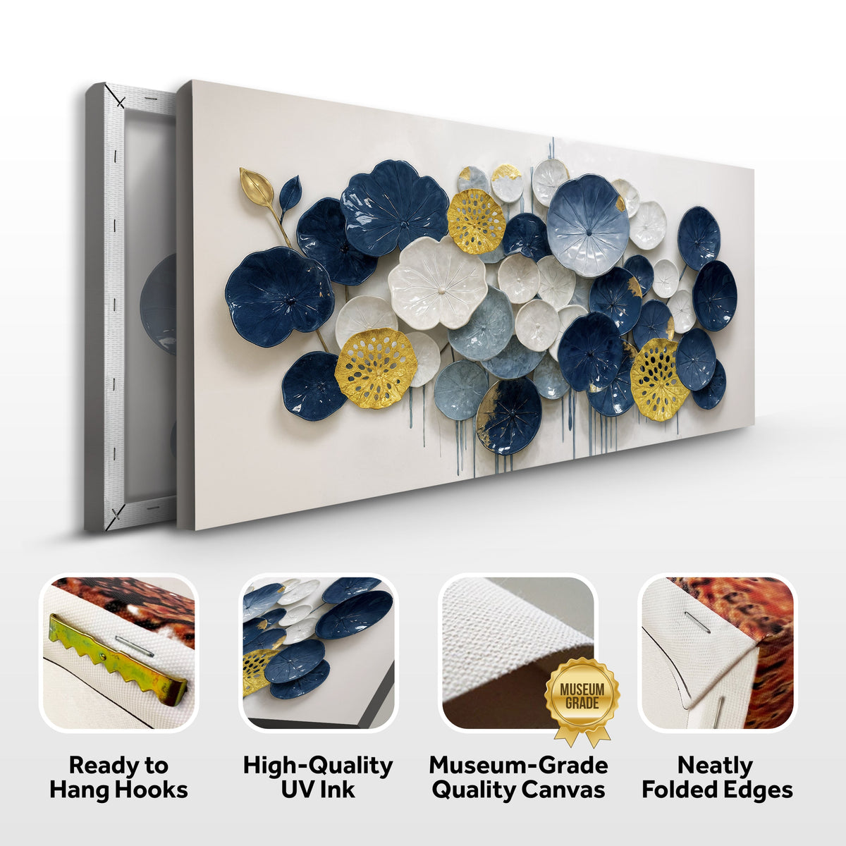 Lotus Leaf Abstract Wall Art VII