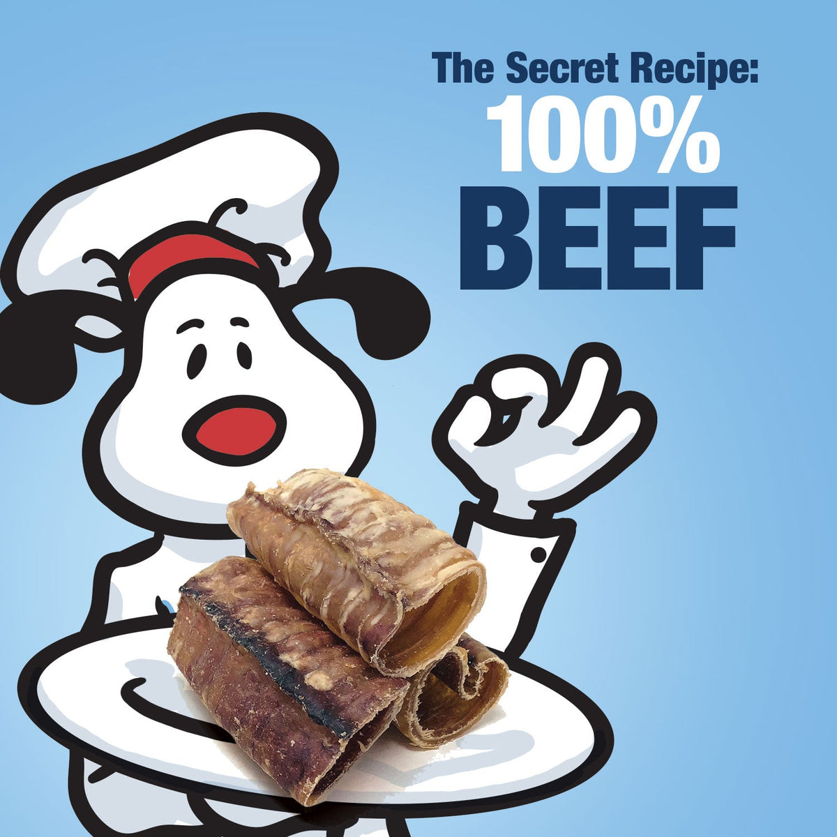 ValueBull Beef Trachea Bites for Small Dogs, Premium, 1 Pound