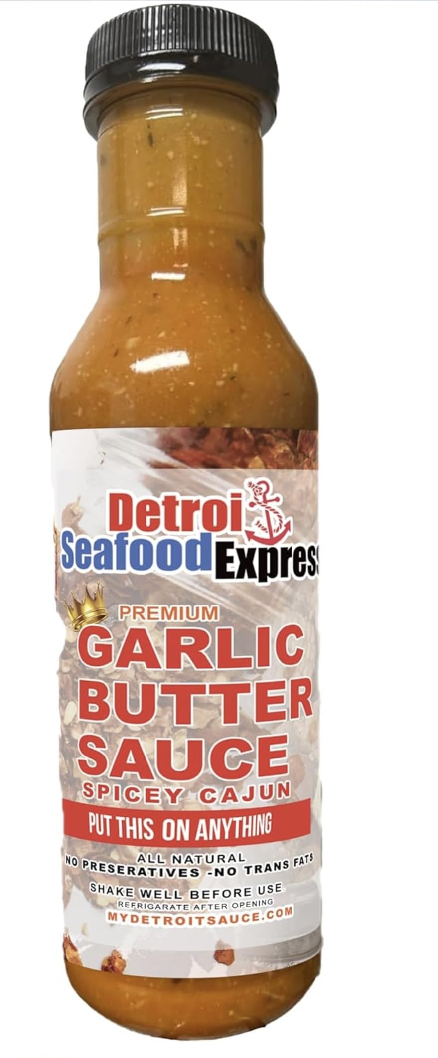 Detroit Seafood Express Cajun Seafood Boil Sauce — 3-Bottle Pack