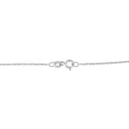 .925 Sterling Silver 1/4 cttw Diamond Infinity Pendant Necklace (I-J, I2-I3)