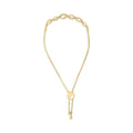 Gold Vermeil Diamond Accent Infinity Sign Lariat Bolo Bracelet