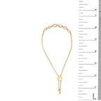 Gold Vermeil Diamond Accent Infinity Sign Lariat Bolo Bracelet